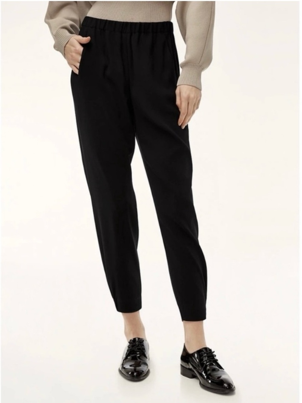 ARITZIA BABATON Dexter Jogger Pants in Black - Like New, Extra Small